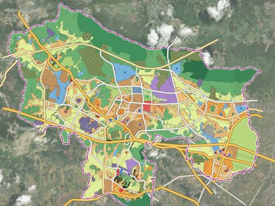 Bản đồ quy hoạch sử dụng đất xã Nam Đàn đến năm 2050